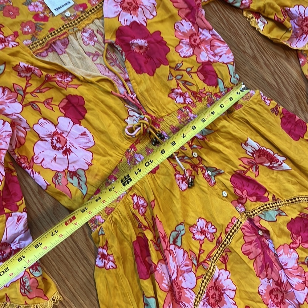 Free People Penny Printed Maxi Bodysuit Size Large NWT - Picture 14 of 17